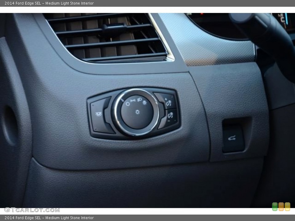 Medium Light Stone Interior Controls for the 2014 Ford Edge SEL #88788476