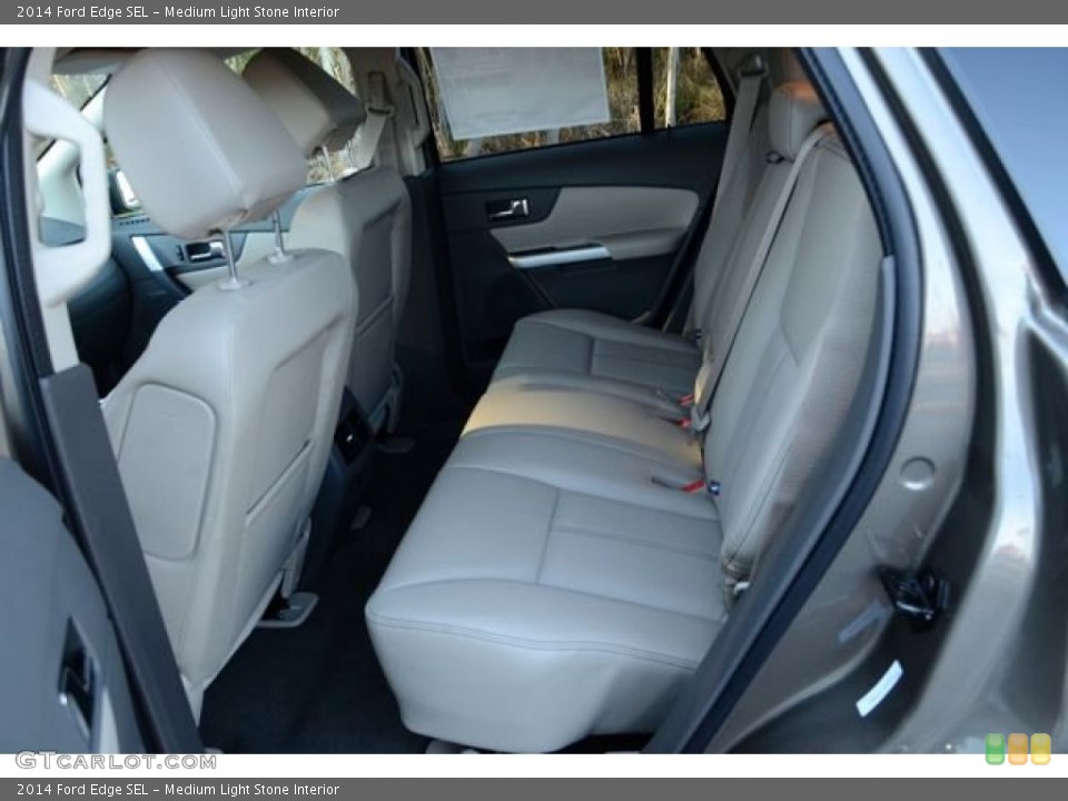 Medium Light Stone Interior Rear Seat for the 2014 Ford Edge SEL #88789454