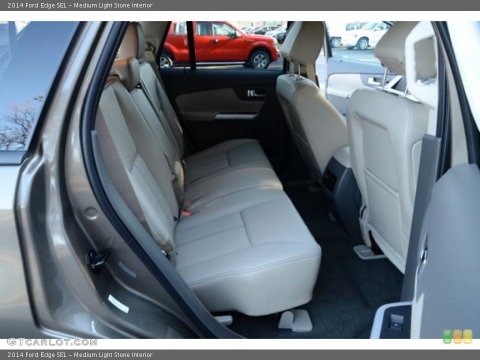 Medium Light Stone Interior Rear Seat for the 2014 Ford Edge SEL #88789532