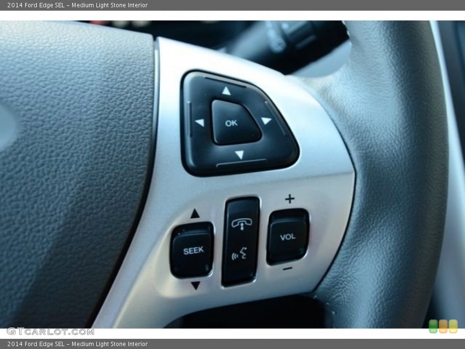 Medium Light Stone Interior Controls for the 2014 Ford Edge SEL #88789697