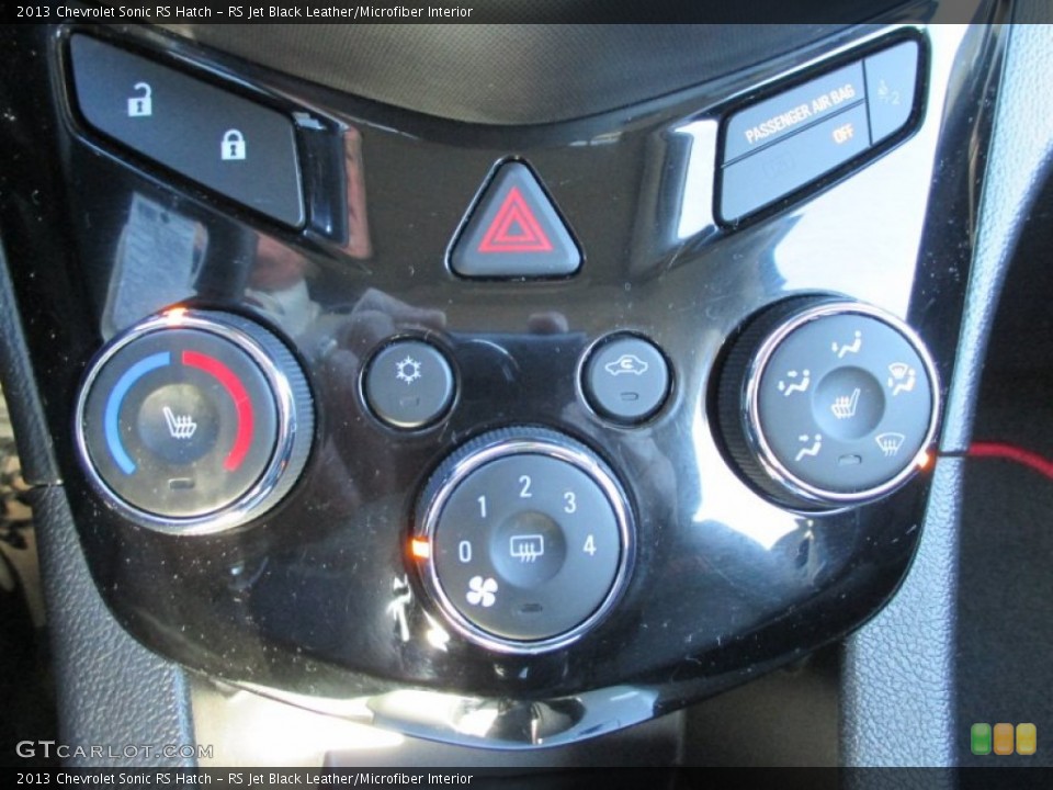 RS Jet Black Leather/Microfiber Interior Controls for the 2013 Chevrolet Sonic RS Hatch #88791518