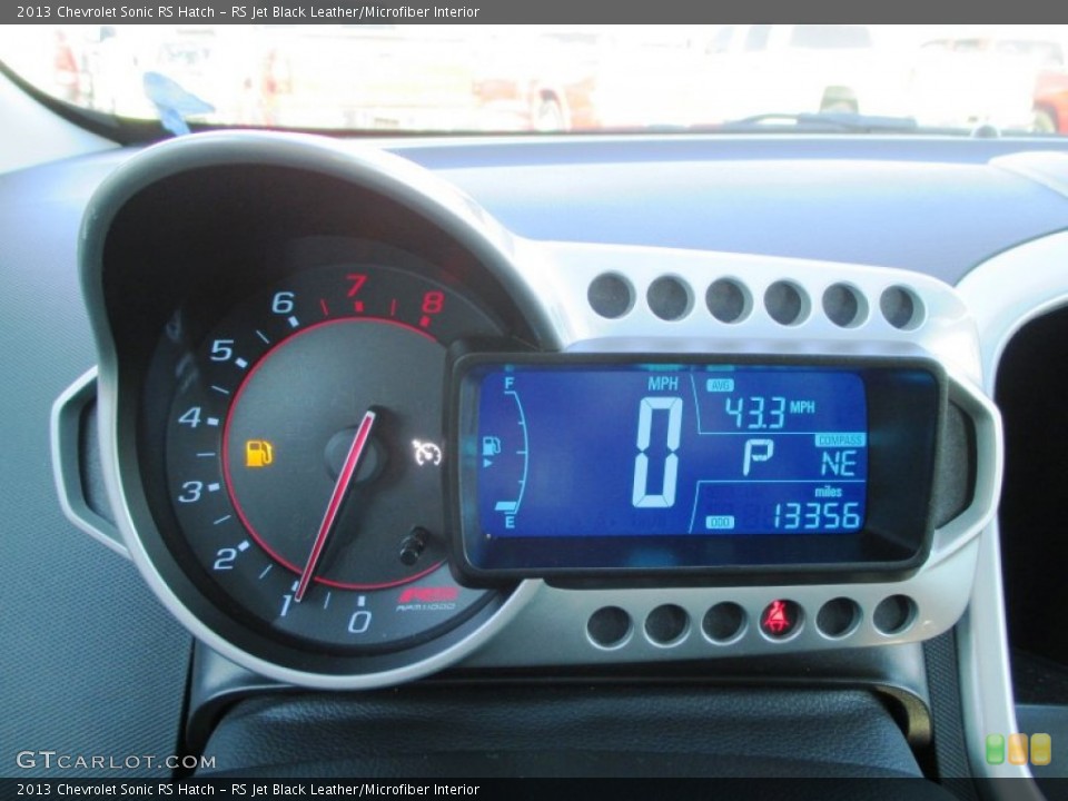 RS Jet Black Leather/Microfiber Interior Gauges for the 2013 Chevrolet Sonic RS Hatch #88791653