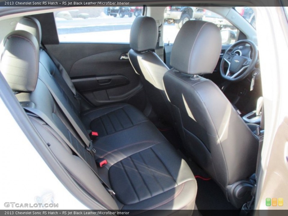 RS Jet Black Leather/Microfiber Interior Rear Seat for the 2013 Chevrolet Sonic RS Hatch #88792016