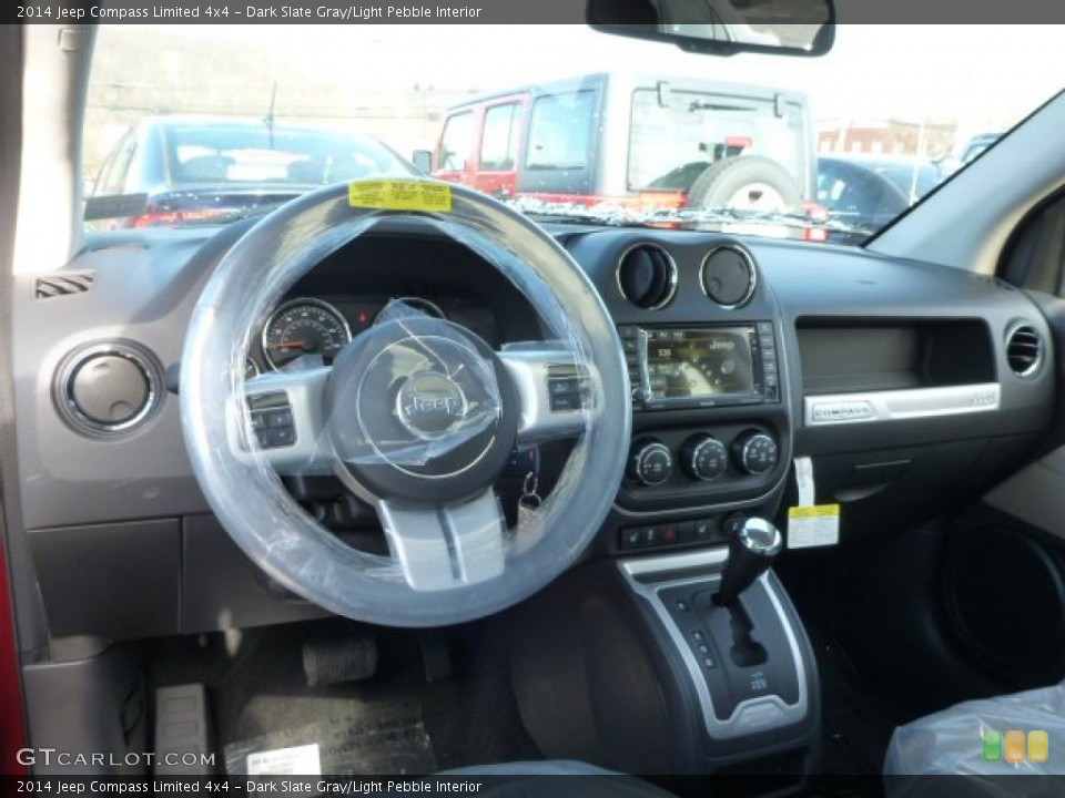 Dark Slate Gray/Light Pebble Interior Dashboard for the 2014 Jeep Compass Limited 4x4 #88795776