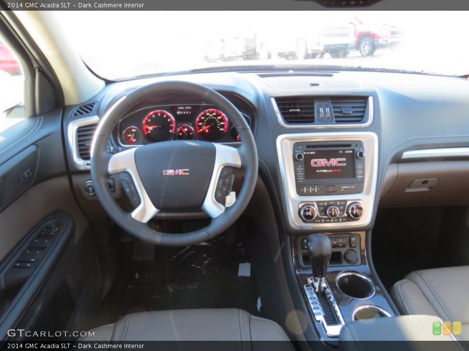Dark Cashmere Interior Dashboard for the 2014 GMC Acadia SLT #88798187