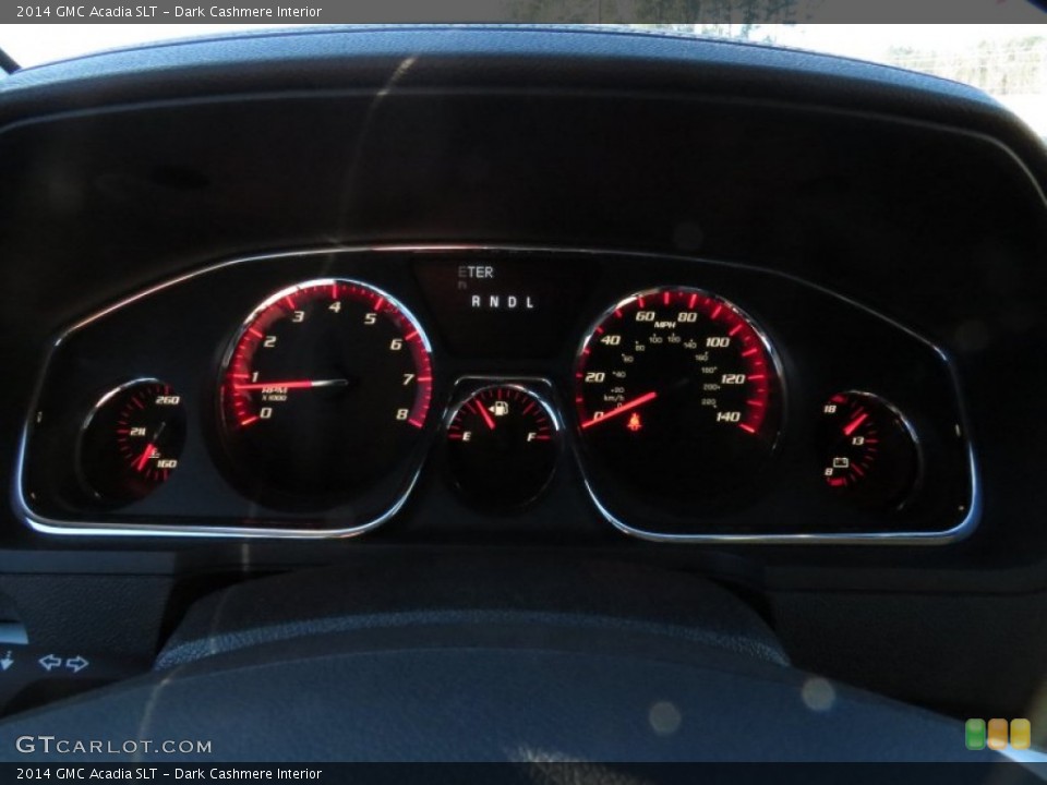 Dark Cashmere Interior Gauges for the 2014 GMC Acadia SLT #88798256