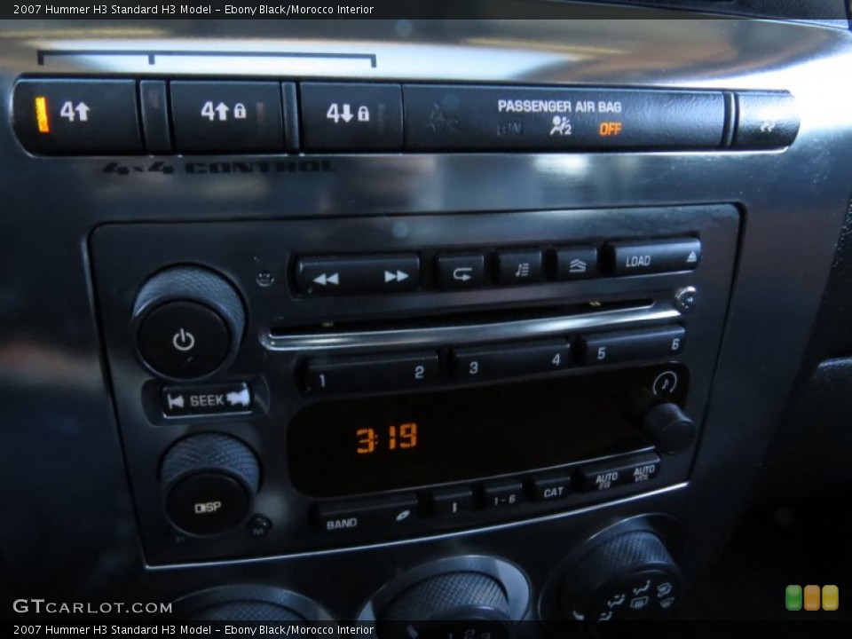 Ebony Black/Morocco Interior Audio System for the 2007 Hummer H3  #88799090