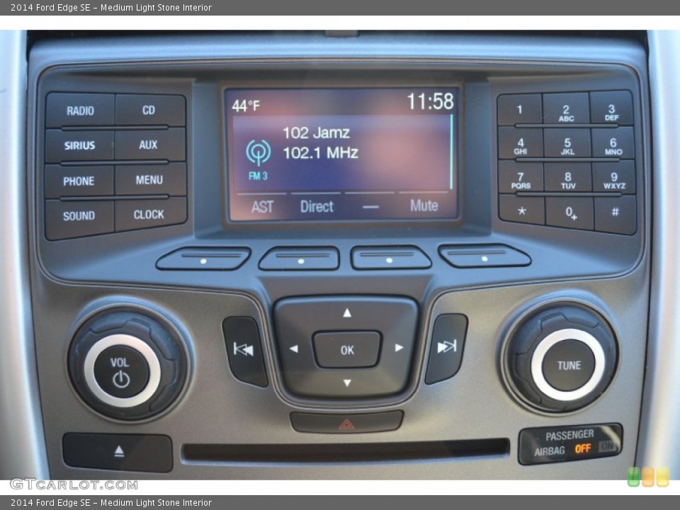Medium Light Stone Interior Controls for the 2014 Ford Edge SE #88800725