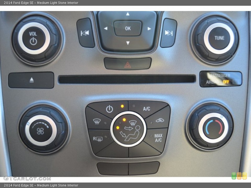 Medium Light Stone Interior Controls for the 2014 Ford Edge SE #88800752