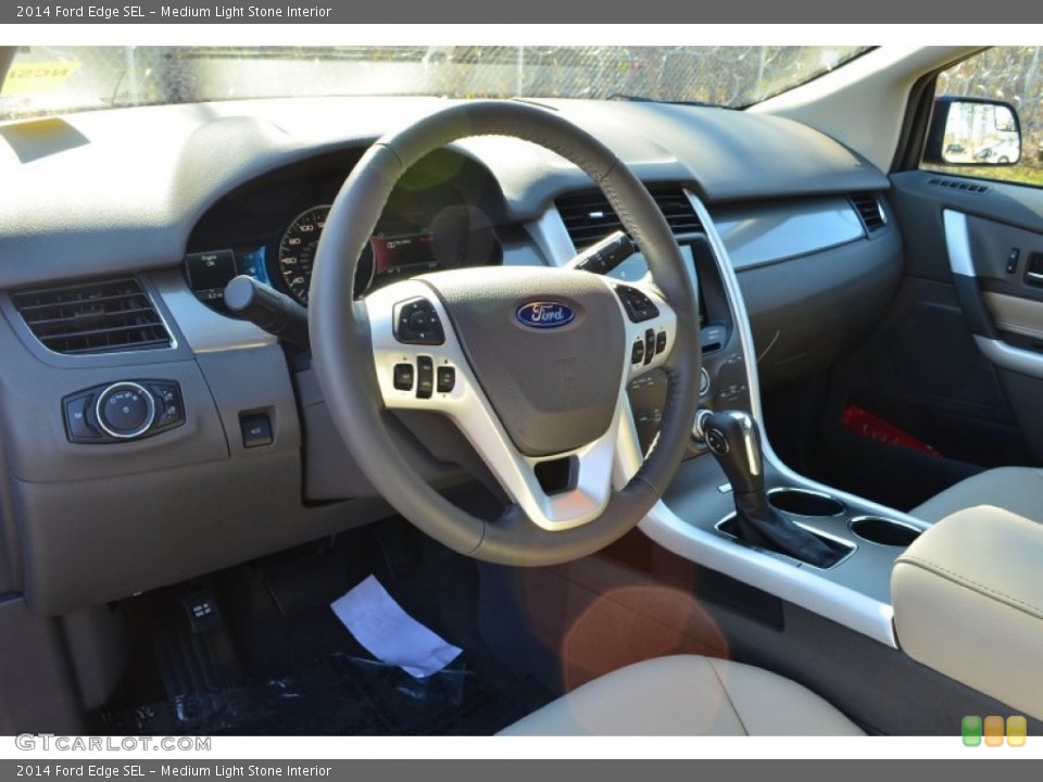 Medium Light Stone Interior Prime Interior for the 2014 Ford Edge SEL #88801118