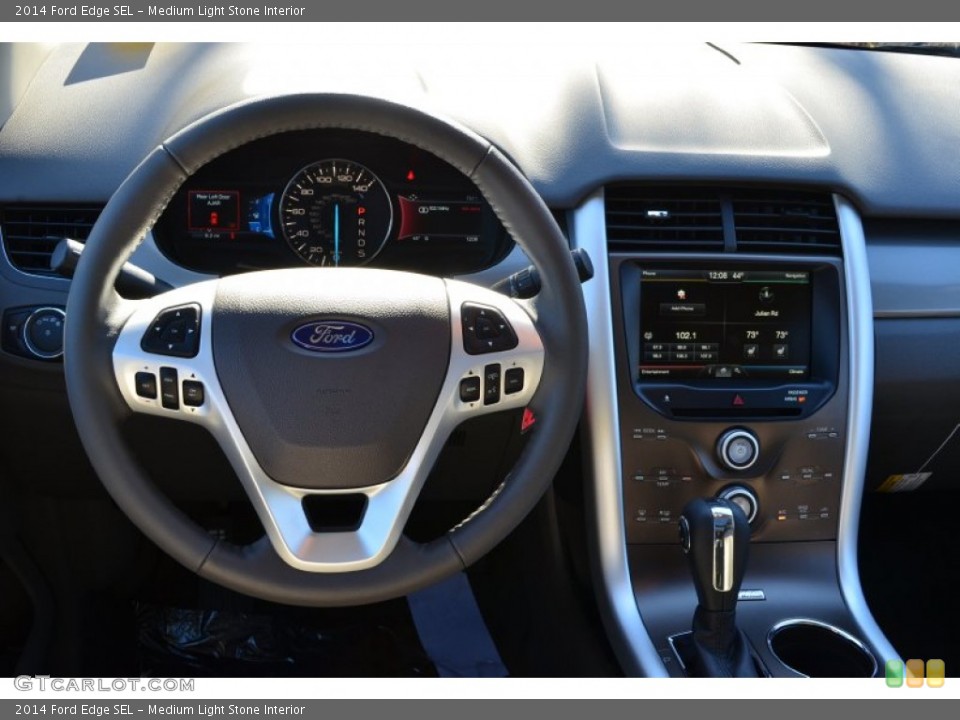 Medium Light Stone Interior Dashboard for the 2014 Ford Edge SEL #88801256