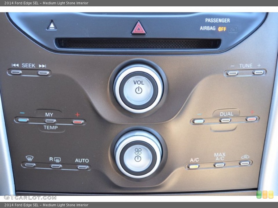 Medium Light Stone Interior Controls for the 2014 Ford Edge SEL #88801445