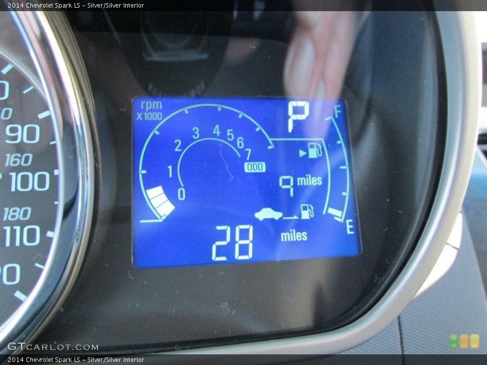 Silver/Silver Interior Gauges for the 2014 Chevrolet Spark LS #88802045
