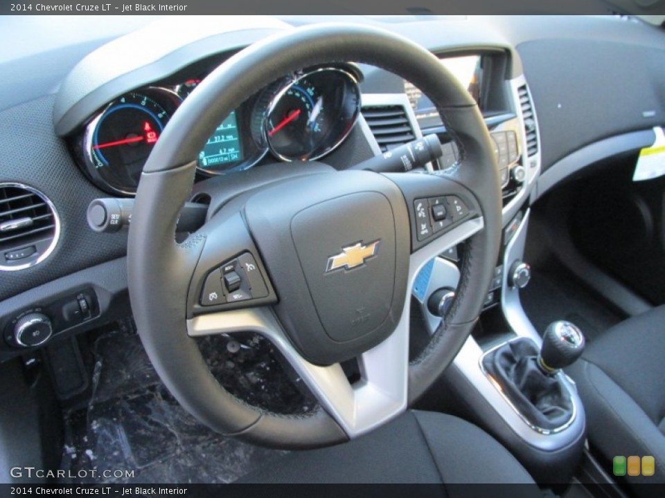 Jet Black Interior Steering Wheel for the 2014 Chevrolet Cruze LT #88802402