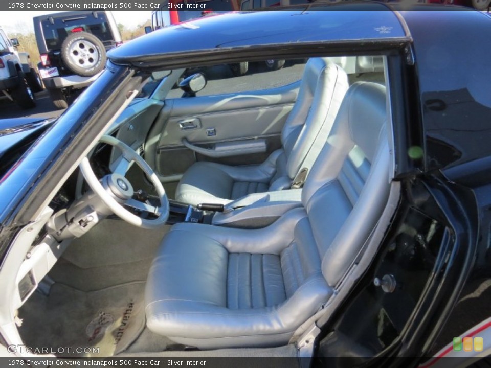 Silver Interior Photo for the 1978 Chevrolet Corvette Indianapolis 500 Pace Car #88803257
