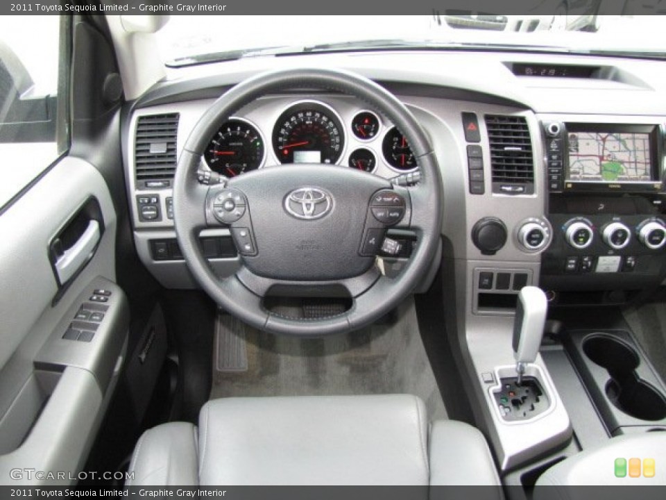 Graphite Gray Interior Dashboard for the 2011 Toyota Sequoia Limited #88808621