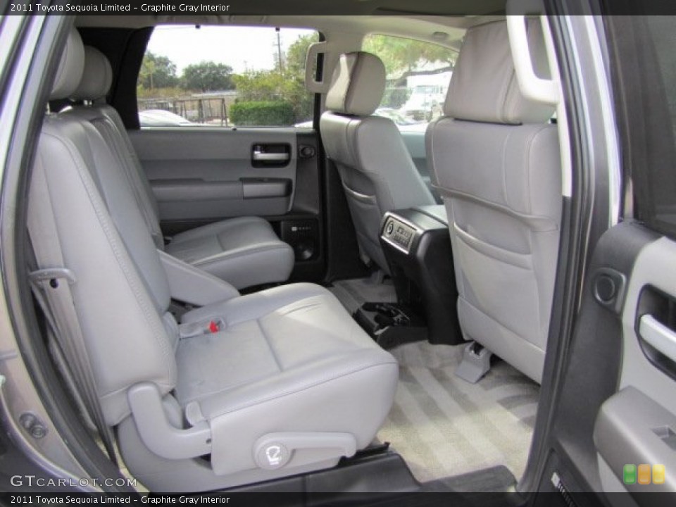 Graphite Gray Interior Rear Seat for the 2011 Toyota Sequoia Limited #88808861