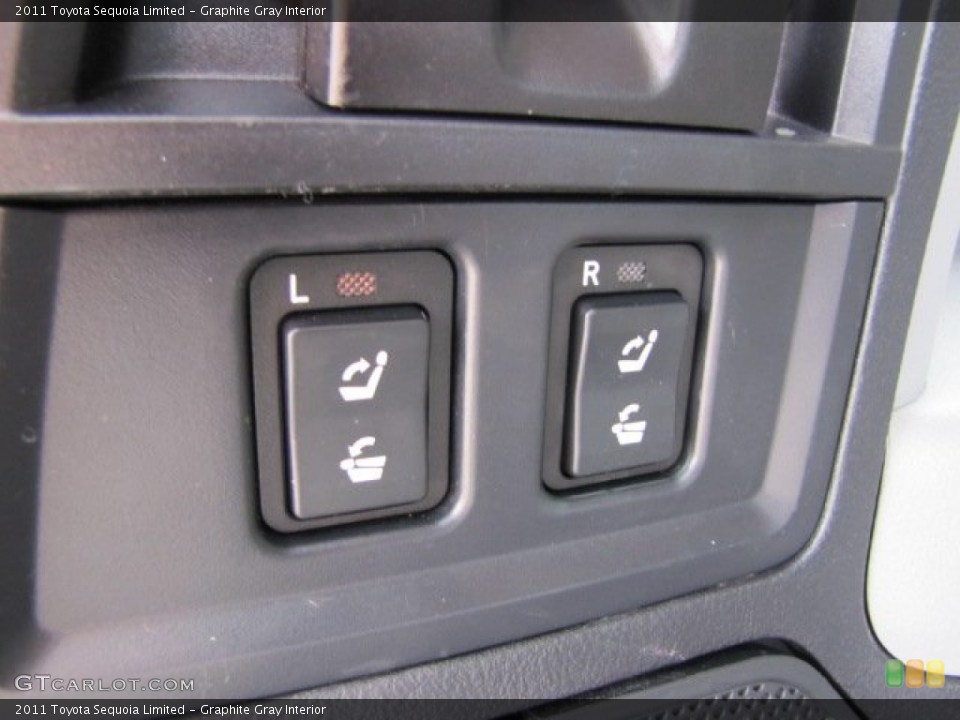 Graphite Gray Interior Controls for the 2011 Toyota Sequoia Limited #88808992