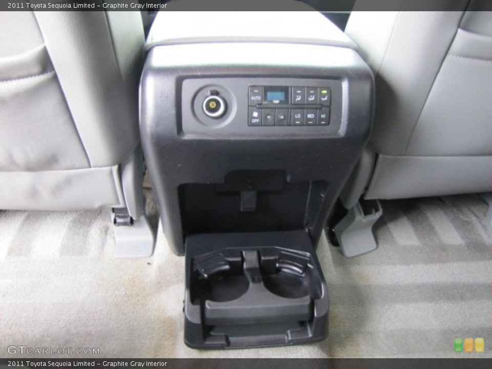 Graphite Gray Interior Controls for the 2011 Toyota Sequoia Limited #88809044