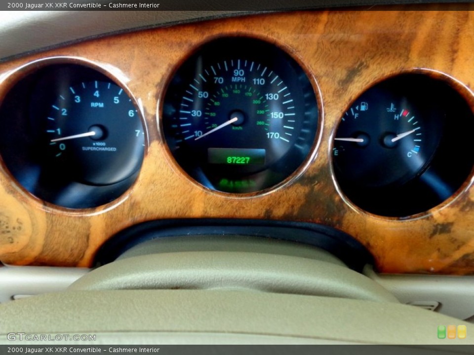 Cashmere Interior Gauges for the 2000 Jaguar XK XKR Convertible #88811801