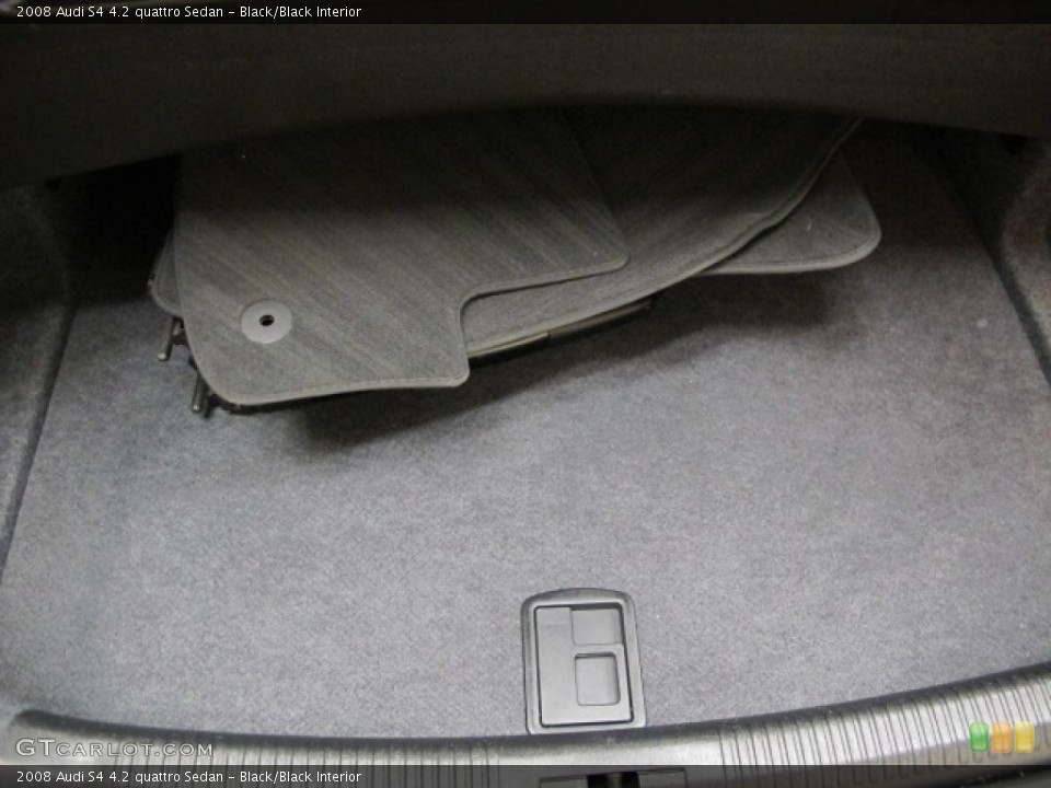 Black/Black Interior Trunk for the 2008 Audi S4 4.2 quattro Sedan #88812022