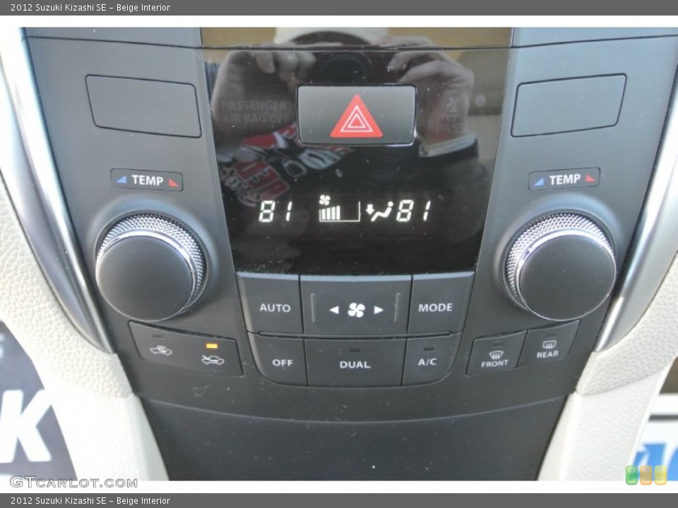 Beige Interior Controls for the 2012 Suzuki Kizashi SE #88813283