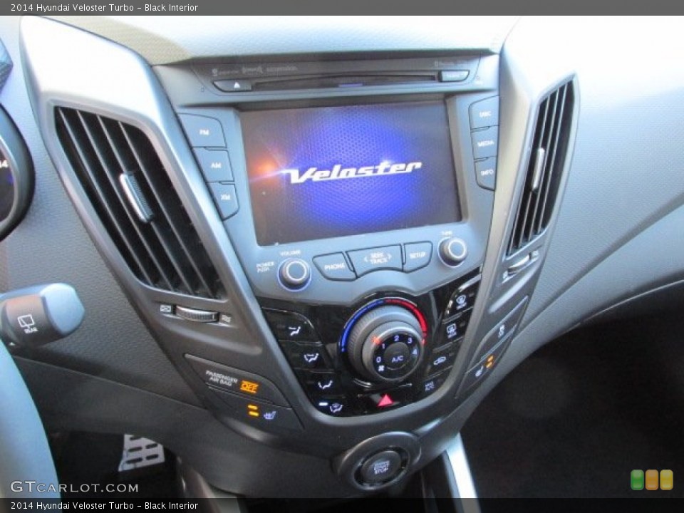 Black Interior Controls for the 2014 Hyundai Veloster Turbo #88816209