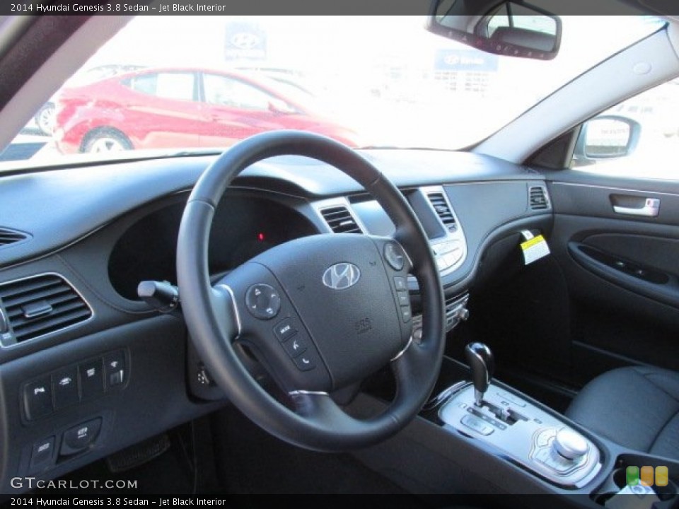 Jet Black Interior Dashboard for the 2014 Hyundai Genesis 3.8 Sedan #88816559