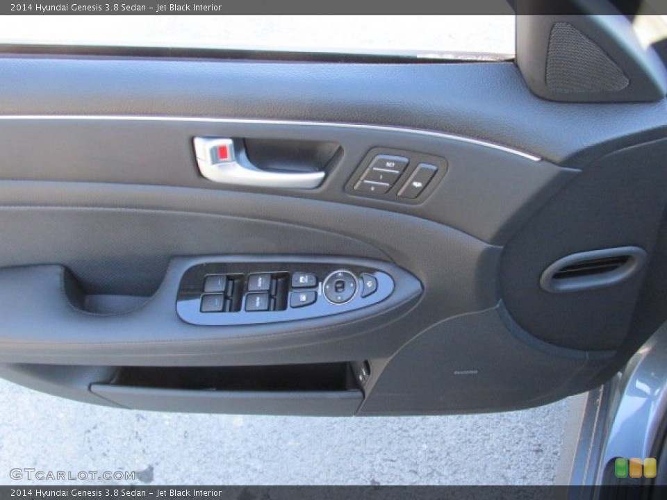 Jet Black Interior Door Panel for the 2014 Hyundai Genesis 3.8 Sedan #88816564