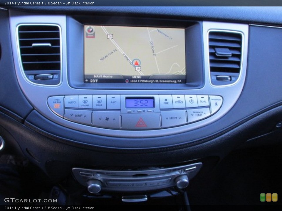 Jet Black Interior Navigation for the 2014 Hyundai Genesis 3.8 Sedan #88816598
