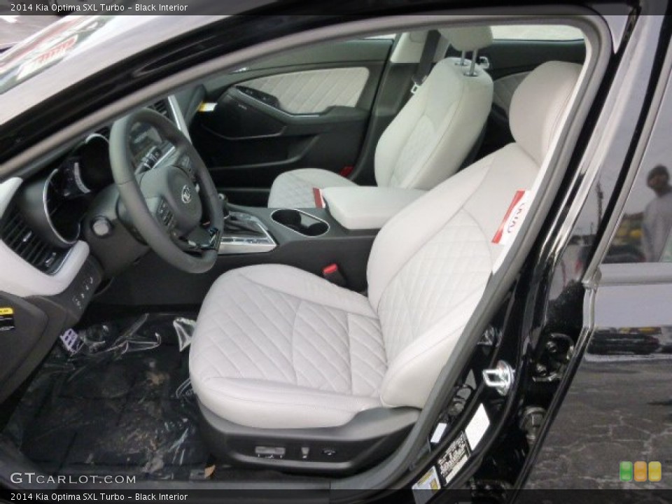 Black Interior Front Seat for the 2014 Kia Optima SXL Turbo #88821914