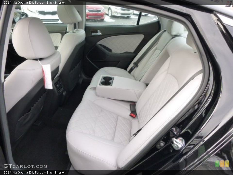 Black Interior Rear Seat for the 2014 Kia Optima SXL Turbo #88821934