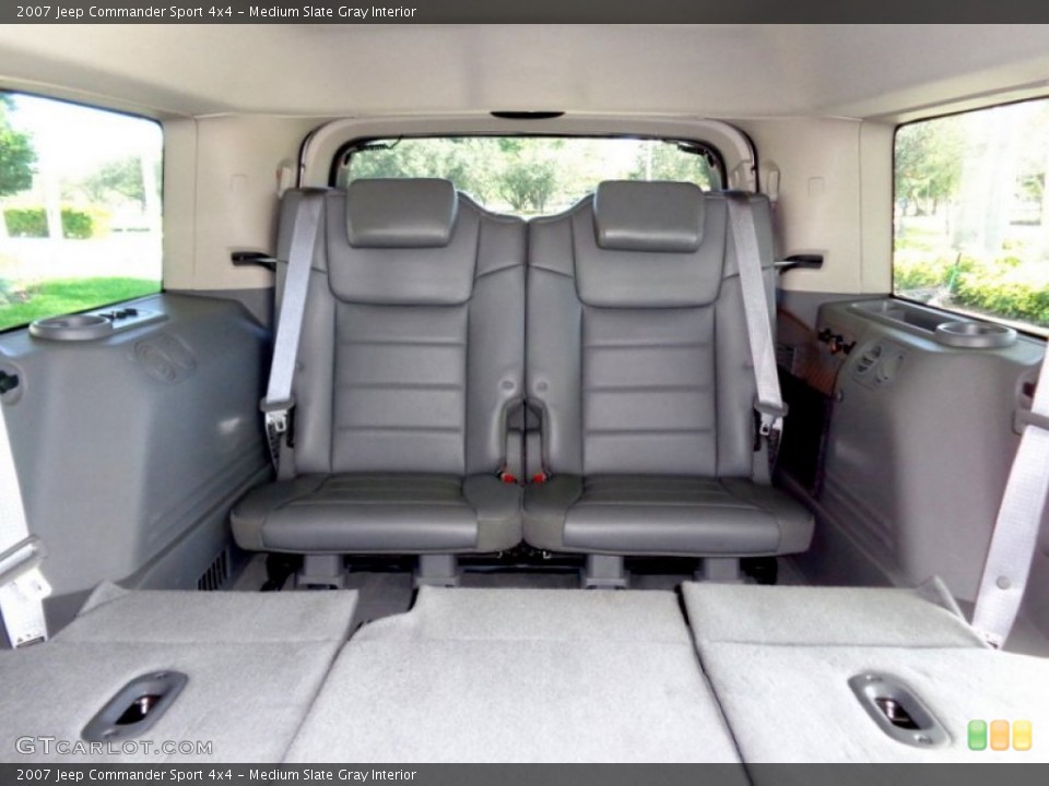 Medium Slate Gray Interior Rear Seat for the 2007 Jeep Commander Sport 4x4 #88825198