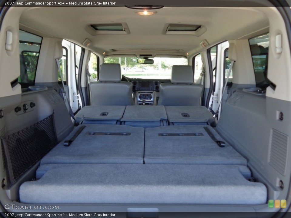 Medium Slate Gray Interior Trunk for the 2007 Jeep Commander Sport 4x4 #88825546