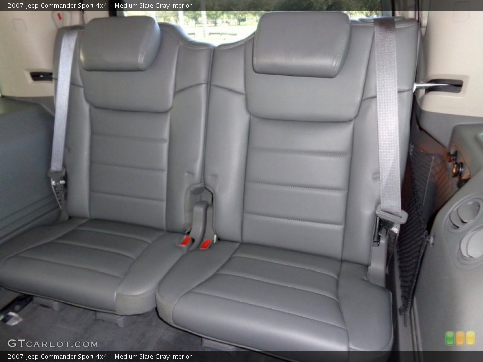 Medium Slate Gray Interior Rear Seat for the 2007 Jeep Commander Sport 4x4 #88825690