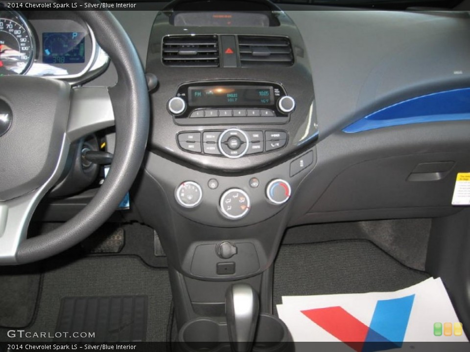 Silver/Blue Interior Controls for the 2014 Chevrolet Spark LS #88827538