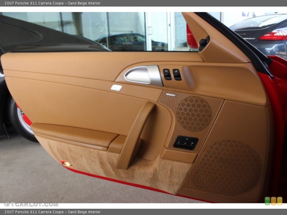 Sand Beige Interior Door Panel for the 2007 Porsche 911 Carrera Coupe #88827901