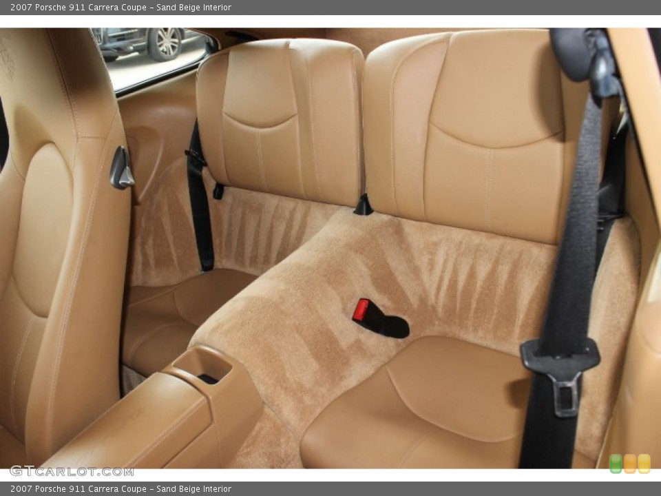 Sand Beige Interior Rear Seat for the 2007 Porsche 911 Carrera Coupe #88828297