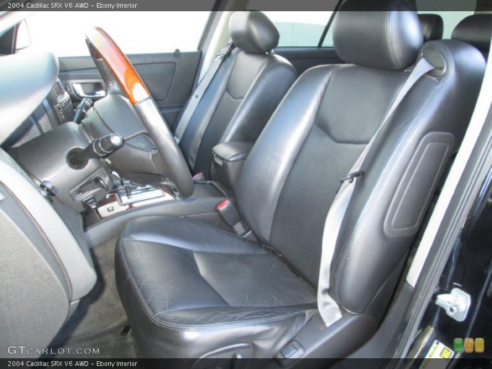 Ebony Interior Front Seat for the 2004 Cadillac SRX V6 AWD #88828495