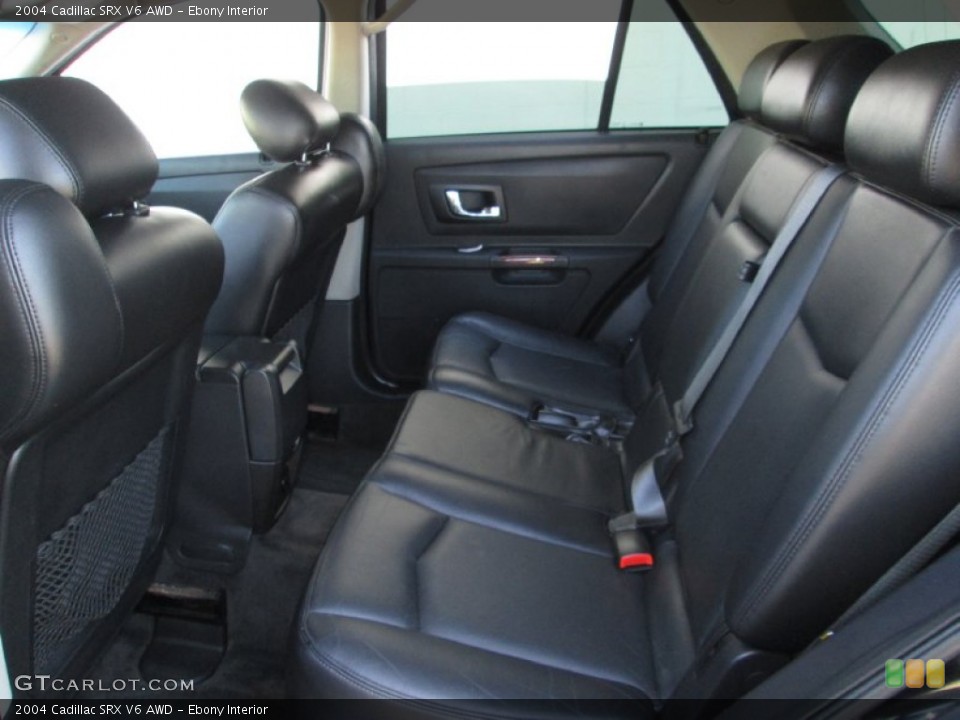 Ebony Interior Rear Seat for the 2004 Cadillac SRX V6 AWD #88828603