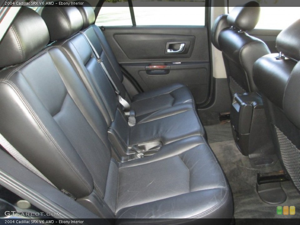 Ebony Interior Rear Seat for the 2004 Cadillac SRX V6 AWD #88828627