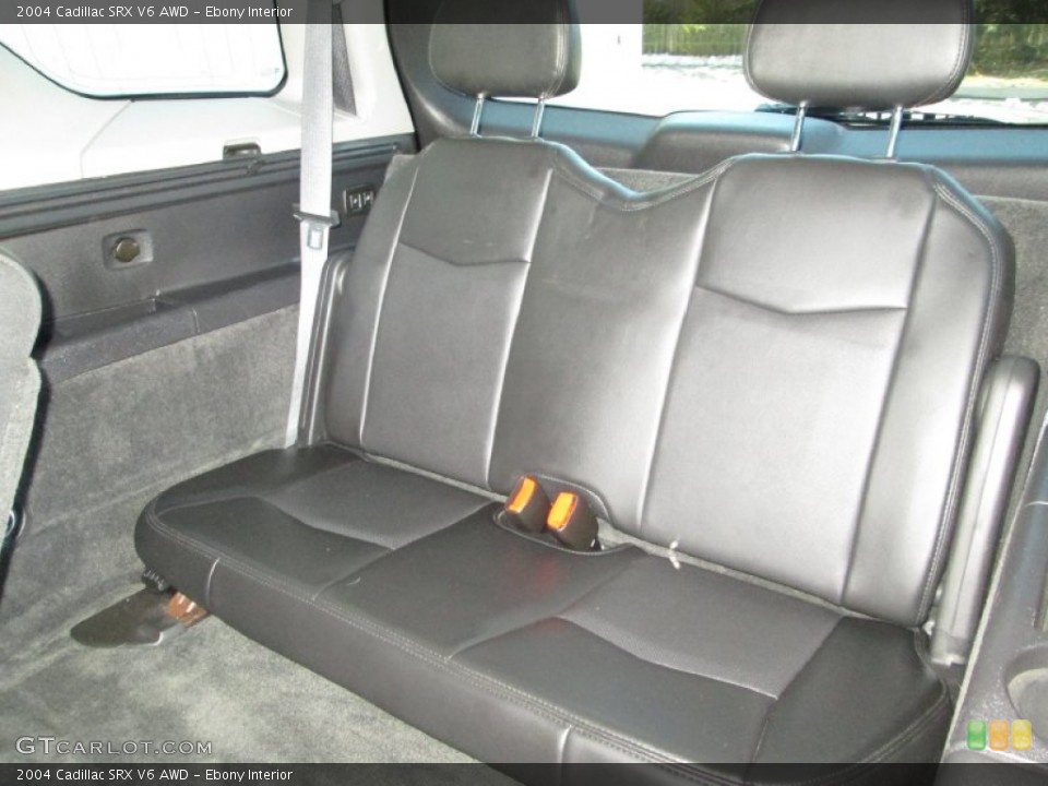 Ebony Interior Rear Seat for the 2004 Cadillac SRX V6 AWD #88828648