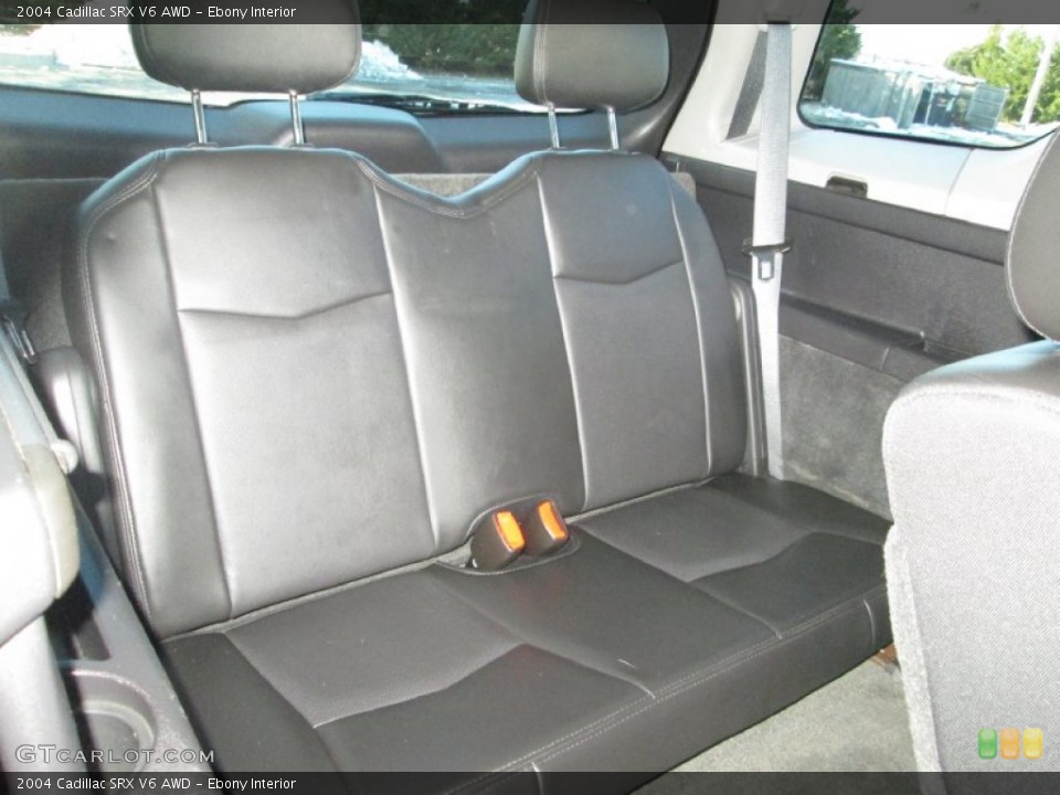 Ebony Interior Rear Seat for the 2004 Cadillac SRX V6 AWD #88828669