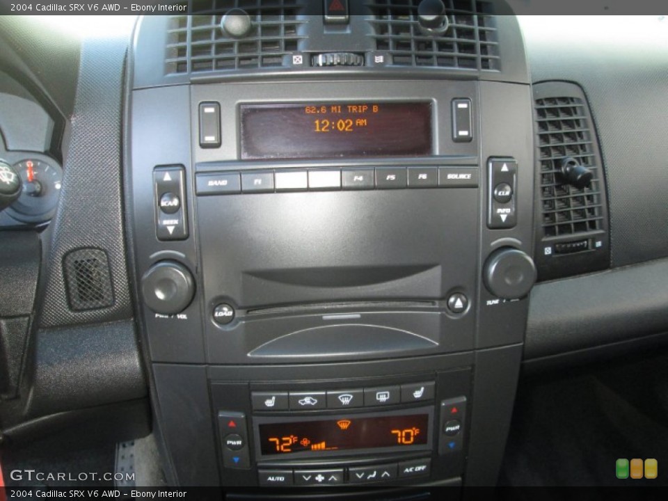 Ebony Interior Controls for the 2004 Cadillac SRX V6 AWD #88828693