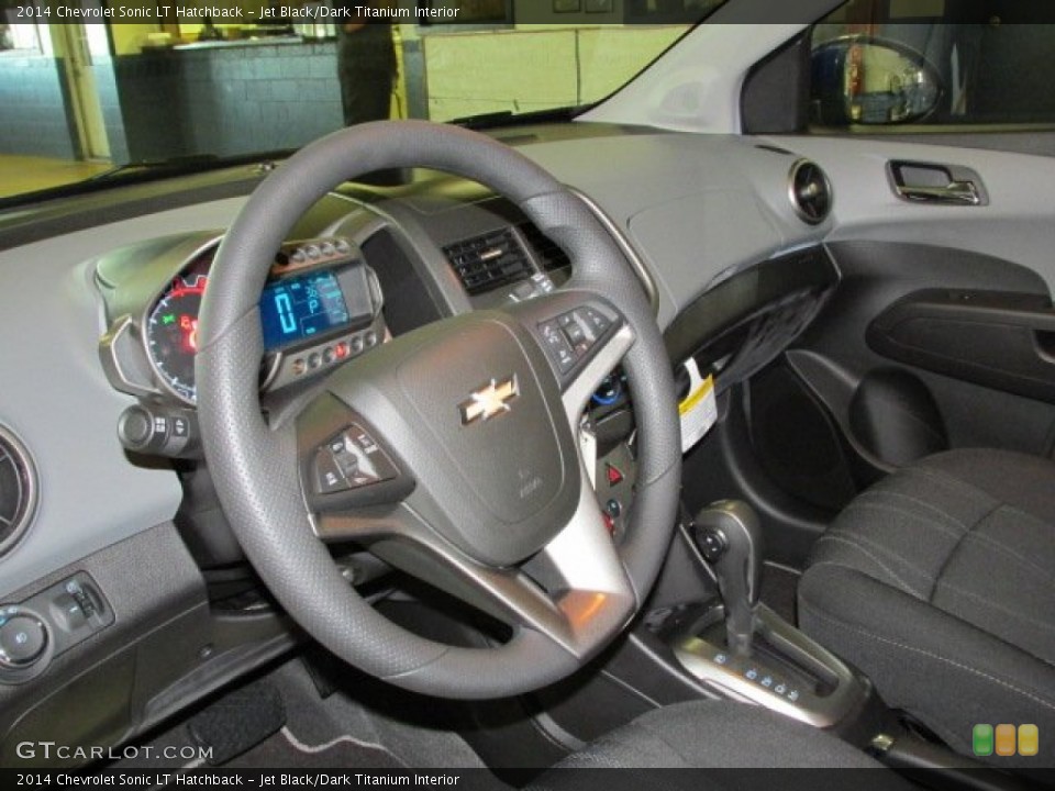 Jet Black/Dark Titanium Interior Steering Wheel for the 2014 Chevrolet Sonic LT Hatchback #88830175