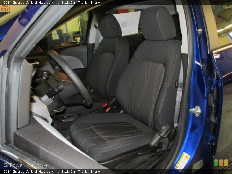 Jet Black/Dark Titanium Interior Front Seat for the 2014 Chevrolet Sonic LT Hatchback #88830199