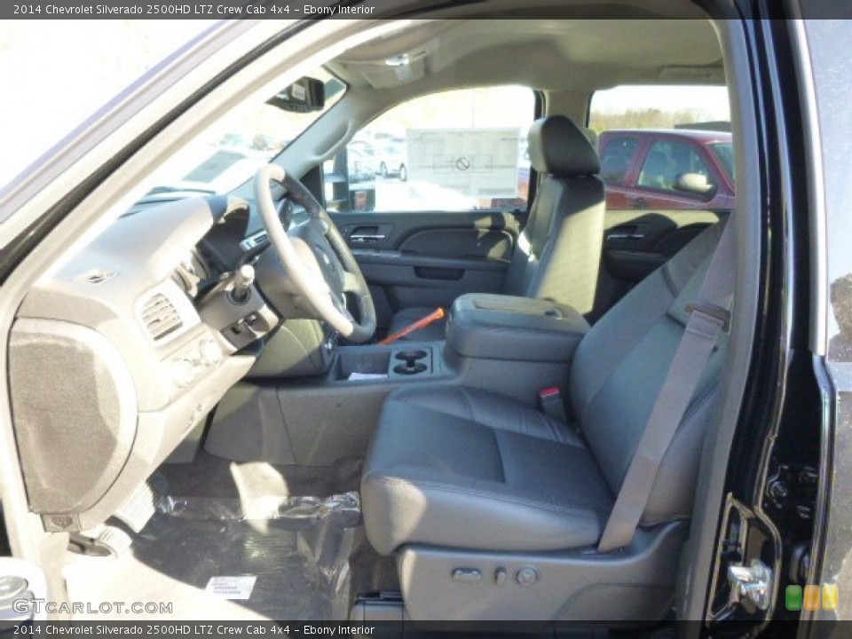 Ebony Interior Front Seat for the 2014 Chevrolet Silverado 2500HD LTZ Crew Cab 4x4 #88830424