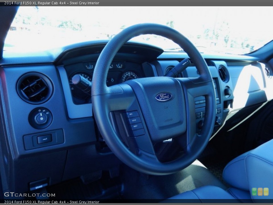 Steel Grey Interior Steering Wheel for the 2014 Ford F150 XL Regular Cab 4x4 #88831279