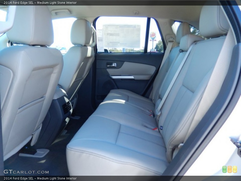 Medium Light Stone Interior Rear Seat for the 2014 Ford Edge SEL #88831561