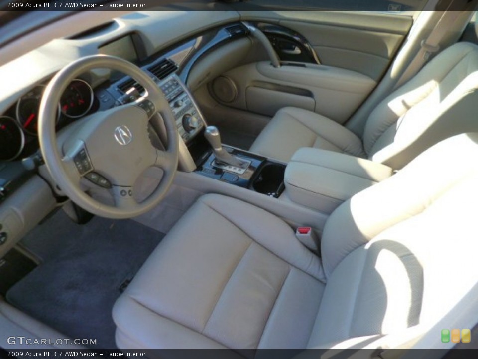 Taupe 2009 Acura RL Interiors